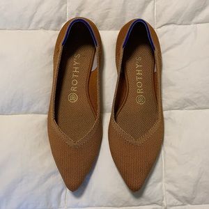Rothy’s fawn pointed toe women’s 9